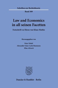 Abbildung von: Law and Economics in all seinen Facetten. - Duncker & Humblot