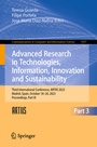 Cover: Advanced Research in Technologies, Information, Innovation and Sustainability - Springer