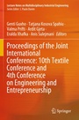 Cover: Proceedings of the Joint International Conference: 10th Textile Conference and 4th Conference on Engineering and Entrepreneurship - Springer