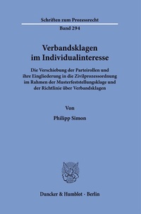 Abbildung von: Verbandsklagen im Individualinteresse. - Duncker & Humblot
