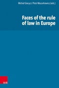 Cover: Faces of the rule of law in Europe - Vandenhoeck & Ruprecht