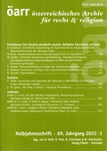 Cover: &Ouml;sterreichisches Archiv f&uuml;r Recht und Religion - PL&Ouml;CHL Bernhard