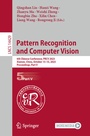Cover: Pattern Recognition and Computer Vision - Springer