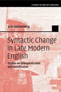 Cover: Syntactic Change in Late Modern English - Cambridge University Press