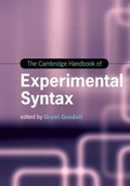 Cover: The Cambridge Handbook of Experimental Syntax - Cambridge University Press