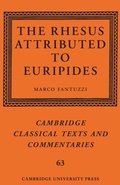 Cover: The Rhesus Attributed to Euripides - Cambridge University Press