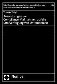 Abbildung von: Auswirkungen von Compliance-Maßnahmen auf die Strafverfolgung von Unternehmen - Nomos