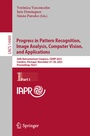 Cover: Progress in Pattern Recognition, Image Analysis, Computer Vision, and Applications - Springer