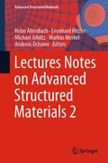 Cover: Lectures Notes on Advanced Structured Materials 2 - Springer