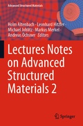 Cover: Lectures Notes on Advanced Structured Materials 2 - Springer