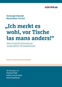 Abbildung von: "Ich merkt es wohl, vor Tische las mans anders!" - ÖGB Verlag