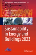 Cover: Sustainability in Energy and Buildings 2023 - Springer