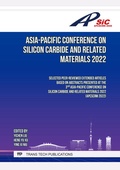 Cover: Asia-Pacific Conference on Silicon Carbide and Related Materials 2022 - Trans Tech Publications Ltd
