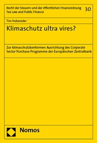 Abbildung von: Klimaschutz ultra vires? - Nomos