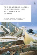 Abbildung von: The Transformation of Consumer Law and Policy in Europe - Hart Publishing