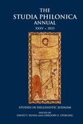 Cover: The Studia Philonica Annual XXXV, 2023 - Society of Biblical Literature