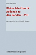 Bild: Kleine Schriften IX - Vandenhoeck & Ruprecht
