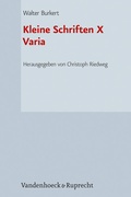 Cover: Kleine Schriften X - Vandenhoeck & Ruprecht
