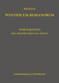 Cover: Regesta Pontificum Romanorum - Vandenhoeck & Ruprecht