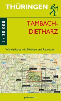 Abbildung von: Wanderkarte Tambach-Dietharz - grünes herz