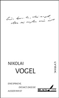 Cover: Eine Sprache, die sagt, dass sie au&szlig;er mir ist - Black Ink