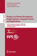 Cover: Progress in Pattern Recognition, Image Analysis, Computer Vision, and Applications - Springer