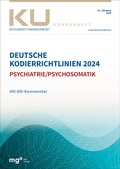 Cover: Deutsche Kodierrichtlinien f&uuml;r die Psychiatrie/Psychosomatik 2024 mit MD-Kommentar - mgo fachverlage