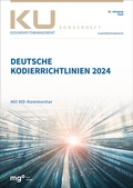 Cover: Deutsche Kodierrichtlinien 2024 mit MD-Kommentar - mgo fachverlage