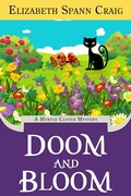 Cover: Doom and Bloom (A Myrtle Clover Cozy Mystery, #23) - Elizabeth Spann Craig