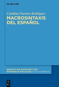 Abbildung von: Macrosintaxis del español - De Gruyter