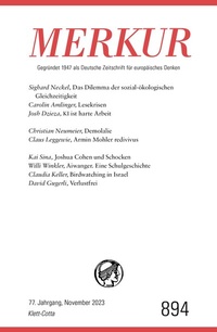 Abbildung von: MERKUR 11/2023 - Klett-Cotta