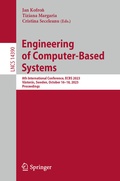 Cover: Engineering of Computer-Based Systems - Springer