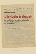 Cover: 'L'&eacute;crivain &agrave; cheval' - Brill Deutschland