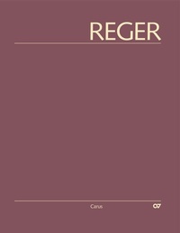 Abbildung von: Reger-Werkausgabe, Bd. II/6: Lieder mit Orchesterbegleitung - Carus-Verlag