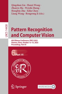 Enlarge image Cover: Pattern Recognition and Computer Vision - Springer