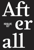 Cover: Afterall - Afterall Publishing
