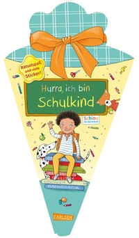 Abbildung von: Schlau für die Schule: Hurra, ich bin Schulkind (Schultüte mint/gelb) - Carlsen