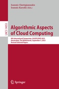 Cover: Algorithmic Aspects of Cloud Computing - Springer