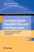 Cover: Computer-Human Interaction Research and Applications - Springer