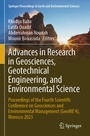 Cover: Advances in Research in Geosciences, Geotechnical Engineering, and Environmental Science - Springer