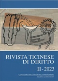 Cover: Rivista ticinese di diritto II-2023 - Helbing & Lichtenhahn