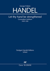 Abbildung von: Let thy hand be strengthened. Coronation Anthem II (Klavierauszug) - Carus-Verlag