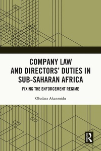 Abbildung von: Company Law and Directors' Duties in Sub-Saharan Africa - Routledge