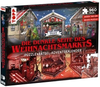 Abbildung von: Puzzle-Rätsel-Adventskalender: Die dunkle Seite des Weihnachtsmarkts - 24 Puzzles mit insgesamt 960 Teilen - Frech