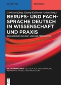 Cover: Berufs- und Fachsprache Deutsch in Wissenschaft und Praxis - De Gruyter