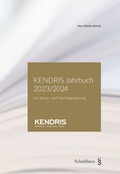 Cover: KENDRIS Jahrbuch 2023/2024 - Schulthess Juristische Medien