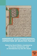Cover: Honorius Augustodunensis, Exposition of Selected Psalms - Medieval Institute Publications
