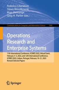 Enlarge image Cover: Operations Research and Enterprise Systems - Springer