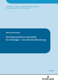 Abbildung von: Das Gebot politischer Neutralitaet fuer Amtstraeger - eine kritische Betrachtung - Peter Lang Verlag