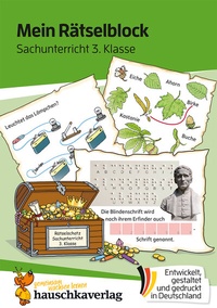 Abbildung von: Mein Rätselblock Sachunterricht 3. Klasse - Hauschka Verlag